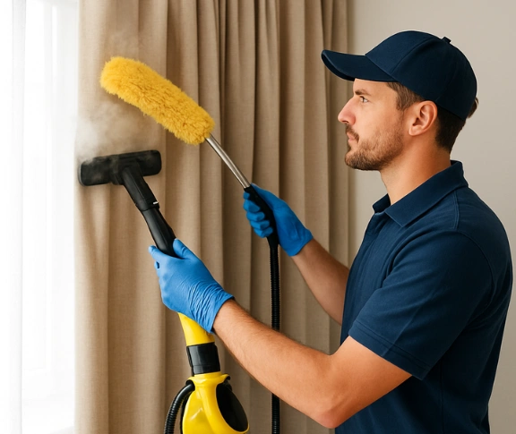 Trusted drapes cleaning technician Matty Curtain Cleaning kelvin-grove QLD