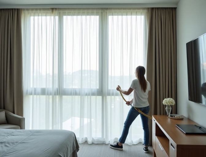 Kelvin Grove Sheer Curtain Cleaning